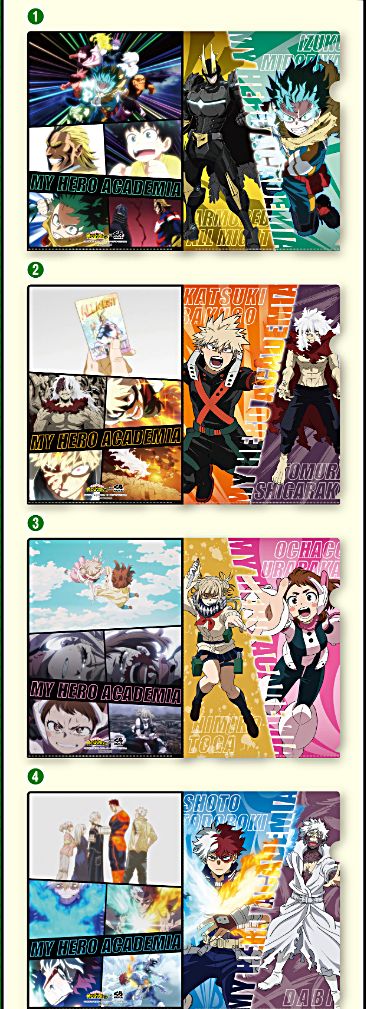 くら寿司、僕のヒーローアカデミアの全プレ第一弾「オリジナルクリアファイル」2025年11月