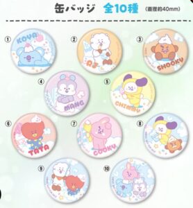 くら寿司、BT21のびっくらぽん「缶バッジ」2025年10月